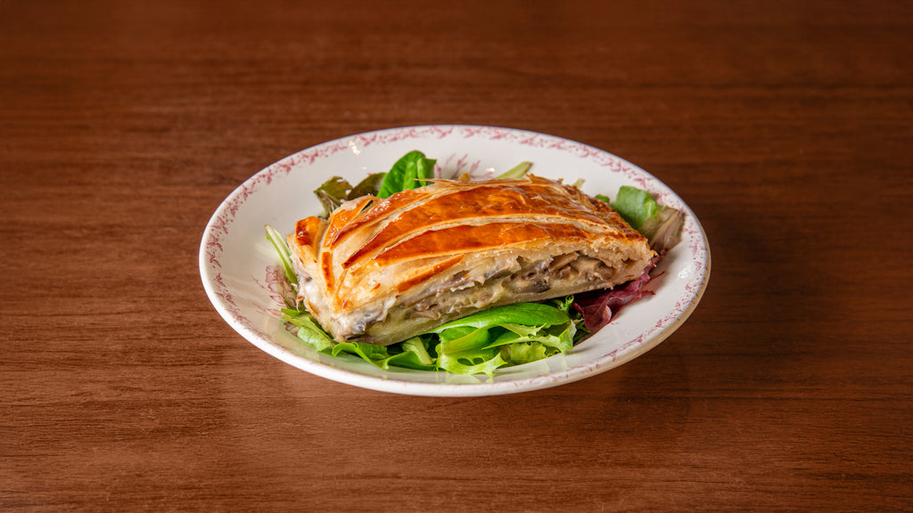 Feuilleté au comté AOP et champignons de Paris