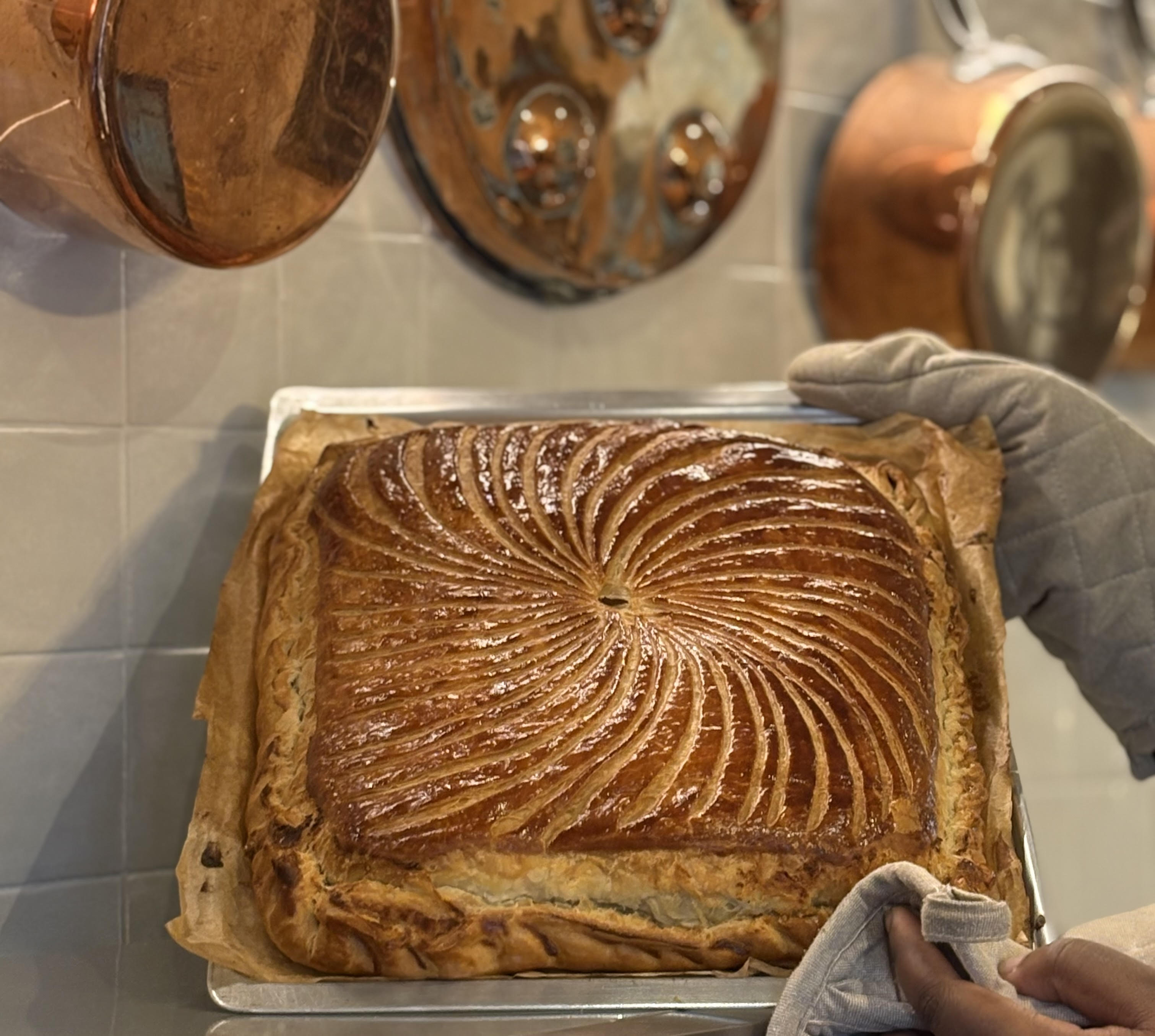 Feuilleté au comté AOP et champignons de Paris
